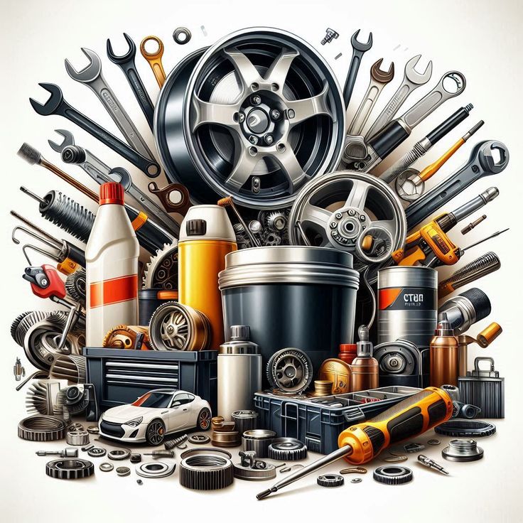 Mechanic working on car